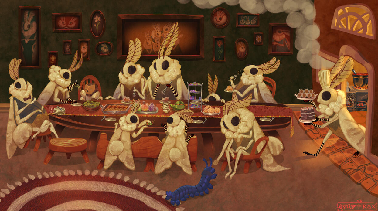 "Family Reunion" original artwork